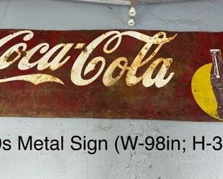 1940s Metal Sign