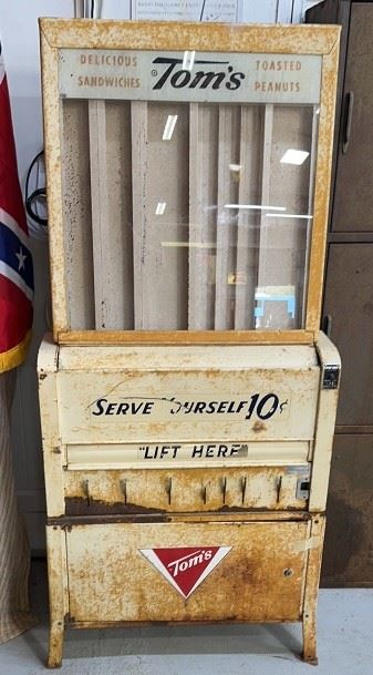 Antique TOMs vending machine