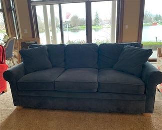 Blue Corduroy Sofa