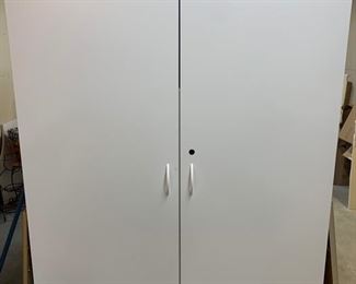3 Large White storage cabinets