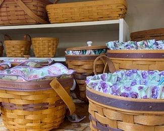 Large Selection of Longaberger Baskets.