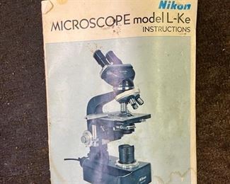 Nikon L-Ke’ with Binocular Eyepiece(1961-1975) Vintage Microscope 