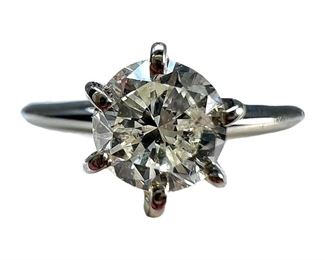 Classic Solitaire 14kt White Gold Engagement Ring