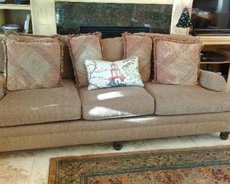 Haverty's Furn Co. brown sofa