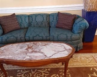 marble top oval coffee table