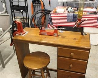 reloading bench with Pacific tools
