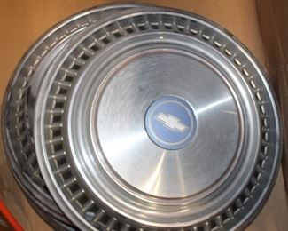 set four Chevy wheel covers