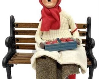 Lot 050
Byers Choice Ltd. Apple Lady with Bench, Carolers Series