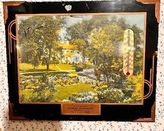 Lots of wall art, including advertising items