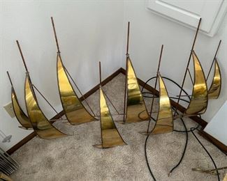 Brass Sailboats
