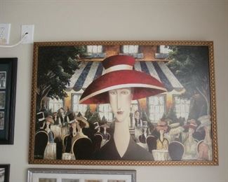 Lady in a Red Hat, Canadian Artist, Danny McBride