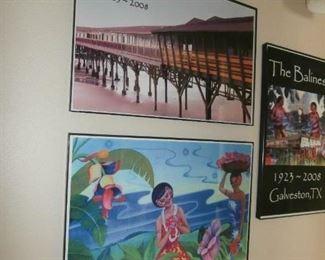 Framed Photos of the Balinese Room