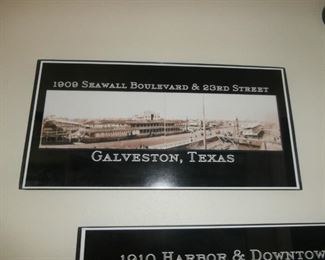 Framed Photos of Historic Galveston