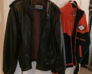 Vintage Members Only Jacket anf Chicago Bears Jacket