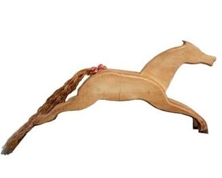 Lot 292
Decorative Carved Wood Horse Figurine