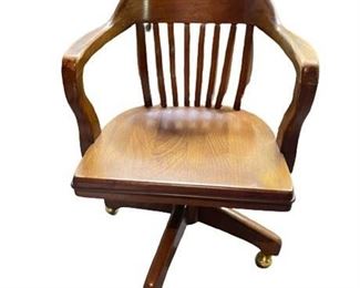 Lot 439
Boling Walnut Finish Rolling Bankers Chair