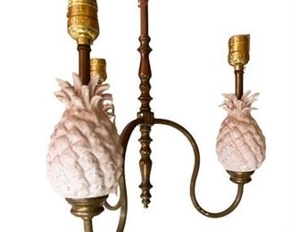 Lot 561
Vintage Pineapple Three Arm Chandelier