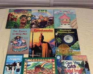 MMT032 Nine Children’s Hawaiian Hardcover Books 