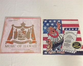 MMT085 Three Vintage Vinyl Hawaiian Records 