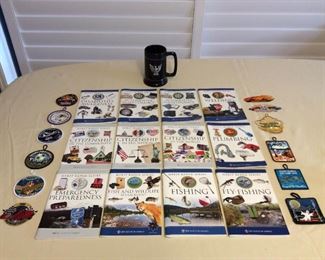 MMT182 Boy Scout Patches, Stein & Merit Badge Books