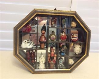 MMT190 Curio Case Full Of Collectibles From Around The World