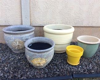 MMT202 Five Ceramic Planters