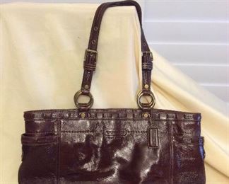 MMT213 Coach Brown Calf Leather Bag