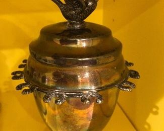 Quite rare, silver plated, Spooner