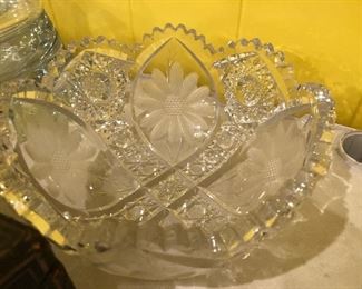 Vintage American cut crystal very heavy