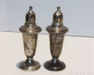 Empire Sterling Silver Weighted Salt and Pepper Shakers