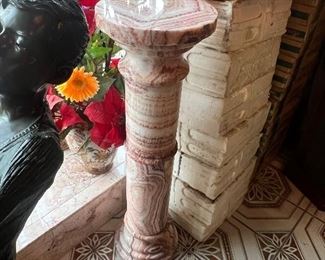 Marble pedestals