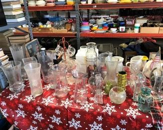 Vases and other glassware