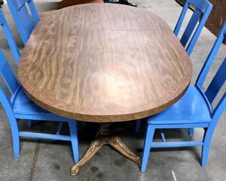 Dining table, chairs