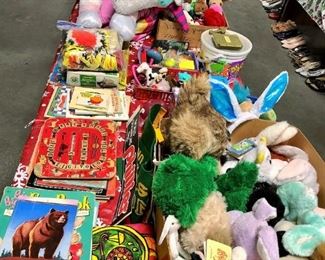 Kids stuffed animals, books, toys and games