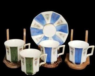 Occupied Japan Cups Saucers