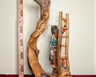 Curtis D Naseyowma Red Beard Longhair Kachina