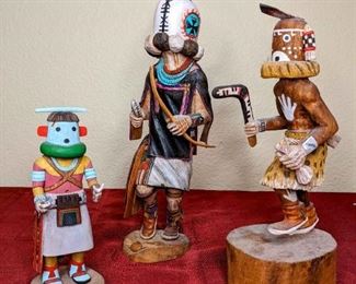 Darren Pooyouma Joe Quiyo and More Kachinas