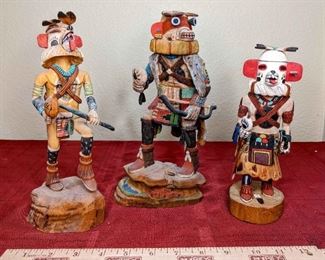 Emery Kayasyousie and More Bear Kachinas
