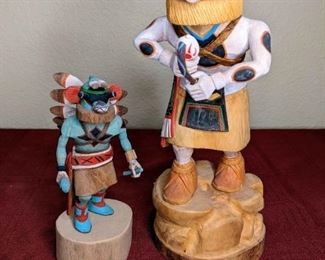 Frank Honahnie Jr Bear And Blue Star Kachinas
