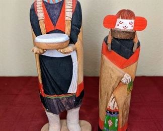 Frank Honahnie Jr Grandmother And Unknown Kachinas