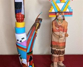 Frank Honahnie Jr Homedance And Salako Mana Kachinas