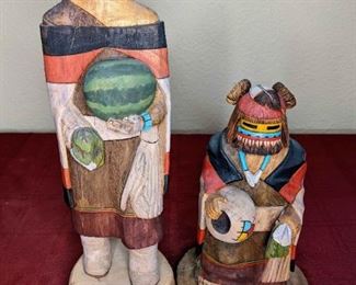 Frank Honahnie Jr Yellow Corn Maiden And White Corn Maiden