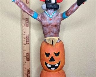 Sam Omaohoya Kokopelli Jackolantern Kachina