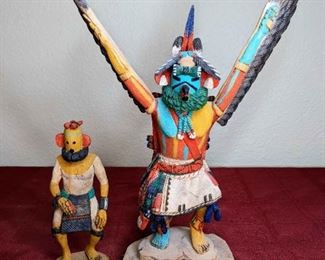 William Koots Eagle And Red Chili Runner Kachinas