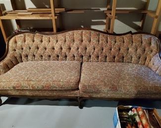 Vintage large parlor sofa