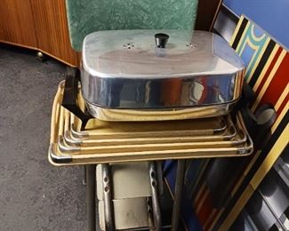 Set of vintage tray service