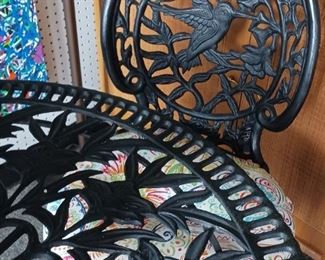 Hummingbird themed bistro set