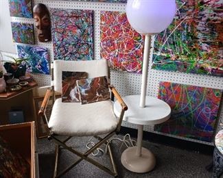 1970s spherical table lamp lunar