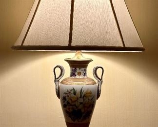 (2) Frederick Cooper Floral Lamps