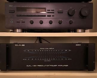 SAE Dual Resolution Power Amp 2201 Yamaha Natural Sound Stereo Receiver RX-770